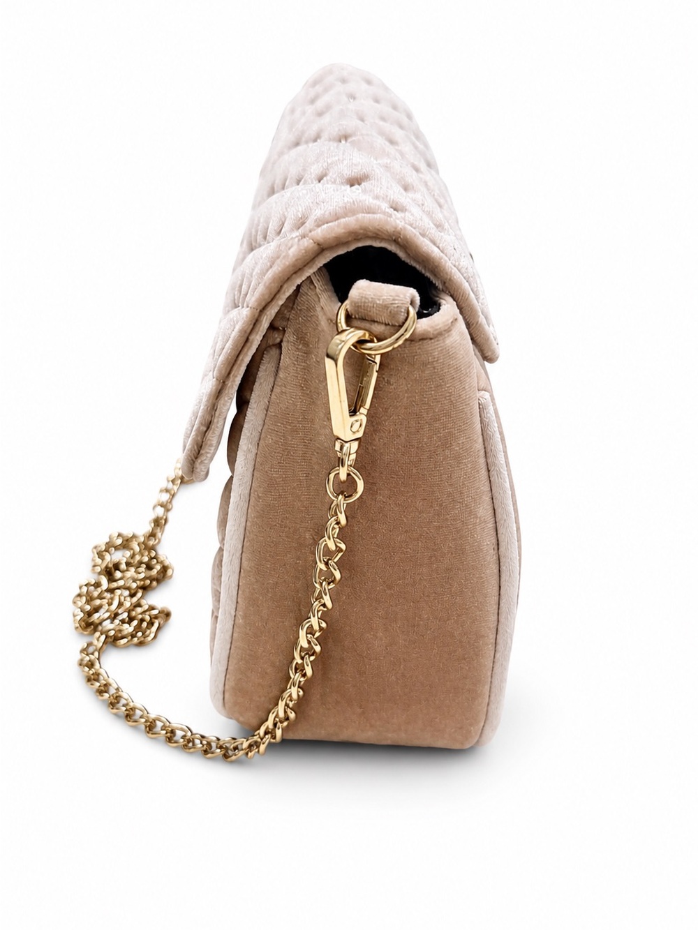 Urban Expressions Andromeda Blush Velvet Studded Crossbody Bag - Picture 7 of 8